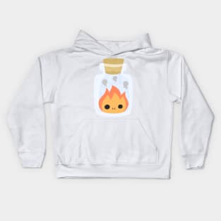 Fire Demon in a bottle Kids Hoodie